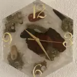 horloge forme hexagonale