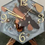 horloge forme hexagonale